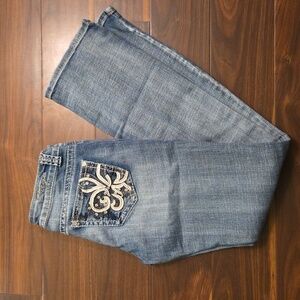 Women's Sage Denim Blue Jeans, Size 28